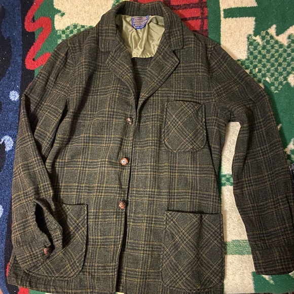 Pendletonton Virgin Wool jacket sz Medium vintage - Picture 2 of 3